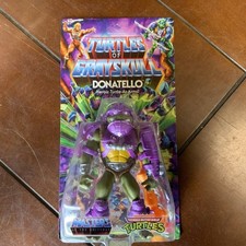 Masters of the Universe Origins - Donatello Turtles of Grayskull, action figure snodata con accessori, crossover Donnie Reptile tra MOTU e Tartarughe Ninja, giocattolo per bambini, 6+ anni, JBM98
