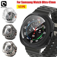 For Samsung Galaxy Watch Ultra 47mm Hard PC Case Tempered Glass Screen Protector