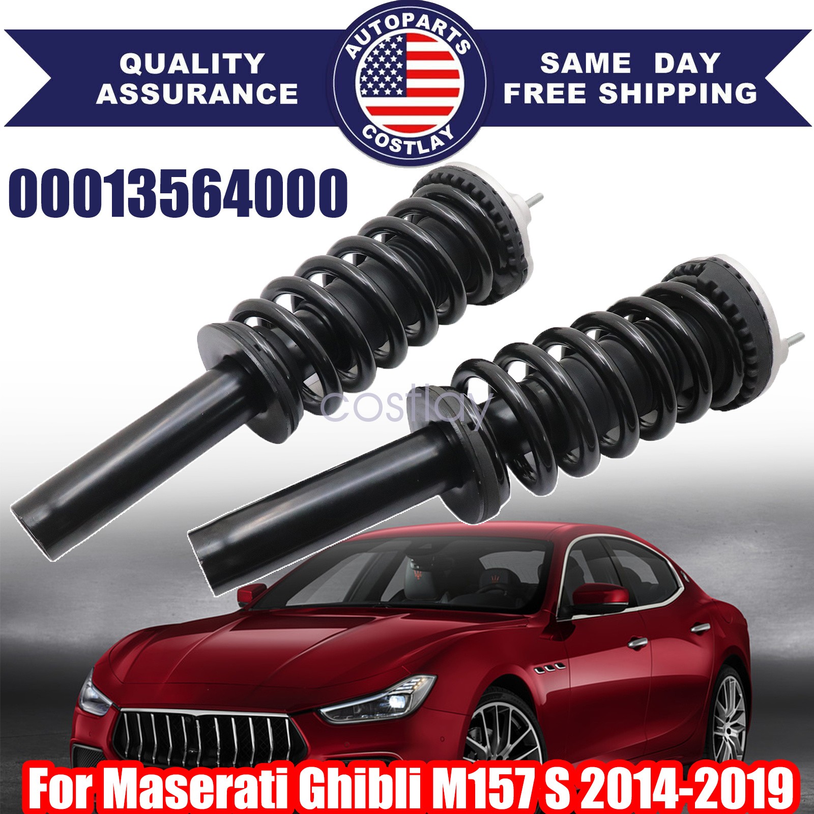 Front Shock Absorber Struts Assy 00013564000 For Maserati Ghibli M157 S Q4 AWD