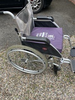 Enigma Manual Self Propelled Wheelchair for Adults 4 Wheels Silver/Black