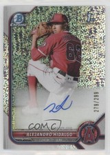 2022 Bowman Chrome Prospect Speckle Refractor 279/299 Alejandro Hidalgo Auto 6fs