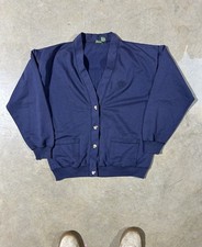 90  s Navy Blue Cardigan Sweater Outback Red Size Medium