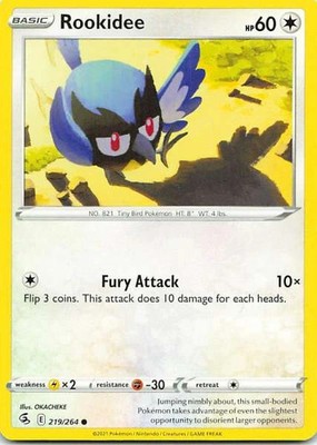 Rookidee 219/264 Evolving Skies Common NM Pokemon TCG