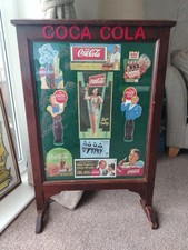 Vintage Coca Cola Sign. Advertising Board. Fire Guard Thing. Cool Retro Coke.