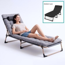 Adults Folding Camping Bed for Camping Home Fishing Travel Portable Sleeping Bed