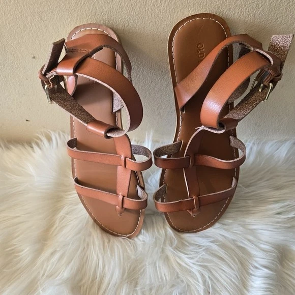 Sandalias para mujer Old azul marino tostado talla 9 Foto 3 de 4