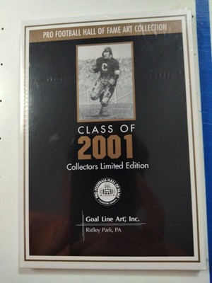 GOAL LINE ART Pro Football Hall Of Fame Class of 2001 LYNN SWAN LEVY Sealed/5000