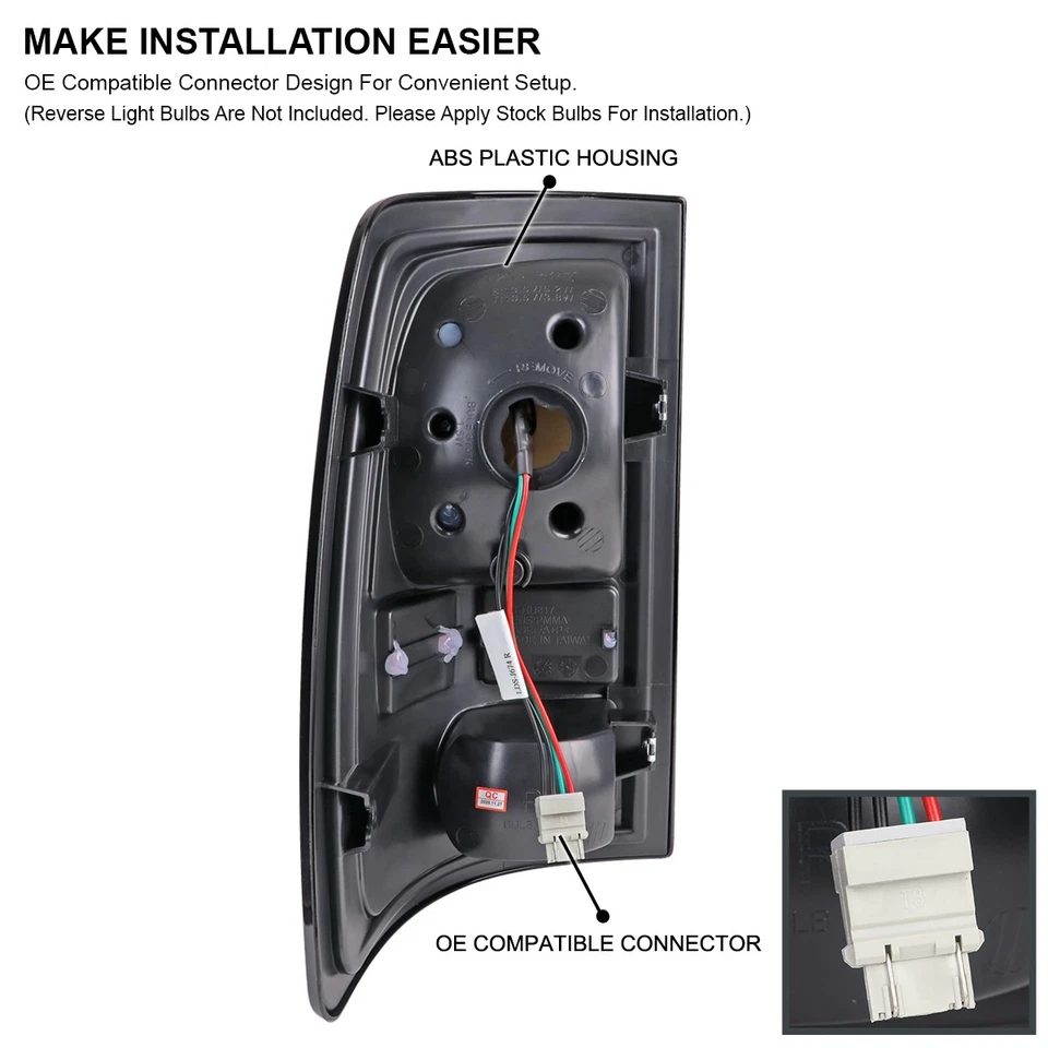 Fits 2009-2018 Dodge Ram 1500 2500 3500 LED Tail Lights Brake Lamps Left+Right - Image 4 of 4