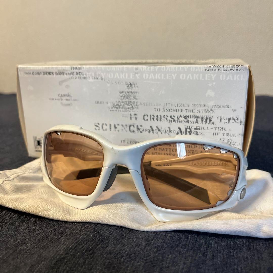 Oakley Jawbone White Sunglasses with VR50 Photochromic Lenses Rare
