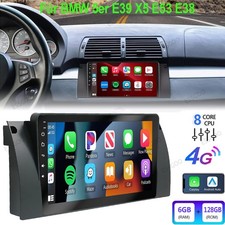 6+128GB F�r BMW 5er E39 M5 X5 E53 7er E38 Android 14 Carplay Autoradio WIFI NAVI