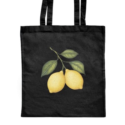 Shopper-Tasche 'Two Lemons' klassisch schwarz (ZB00028237)