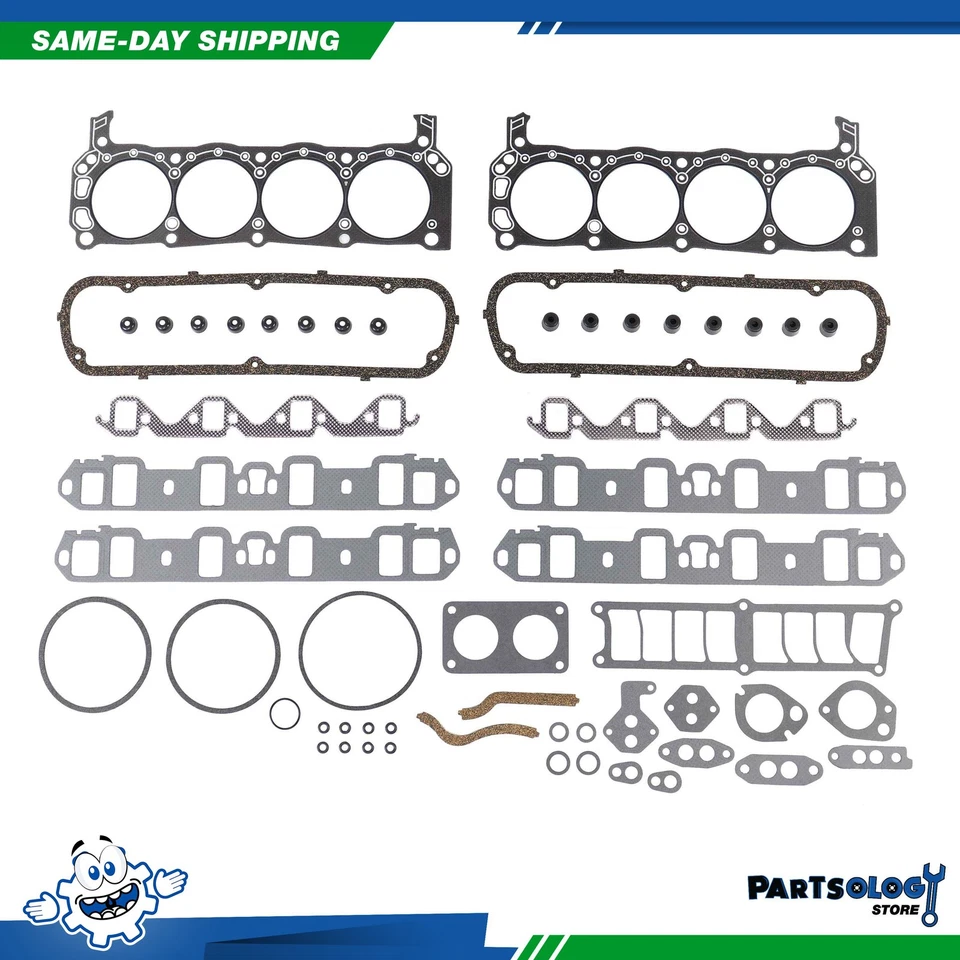 DNJ EK4112 Engine Rebuild Kit For 63-87 Ford Lincoln 300 Bronco 4.7L V8 OHV 16v - Image 4 of 4