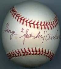 GEORGE SPARKY ANDERSON Signed Baseball 1976 Reds 1984 TIGERS HOF  PSA/DNA Authen