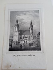 Lot alte Grafiken, Lithografie Eisleben und Dürrenberg, Stahlstich Eisleben
