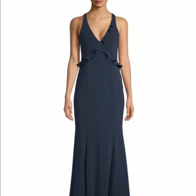Robe De Soirée Jay Godfrey Taille 6 - Asymétrique, Sans Manches, Couleur Blush