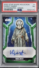 Star Wars Holocron 2020 Autograph Auto Signed Moloch Harley Durst /99 PSA 7 Card