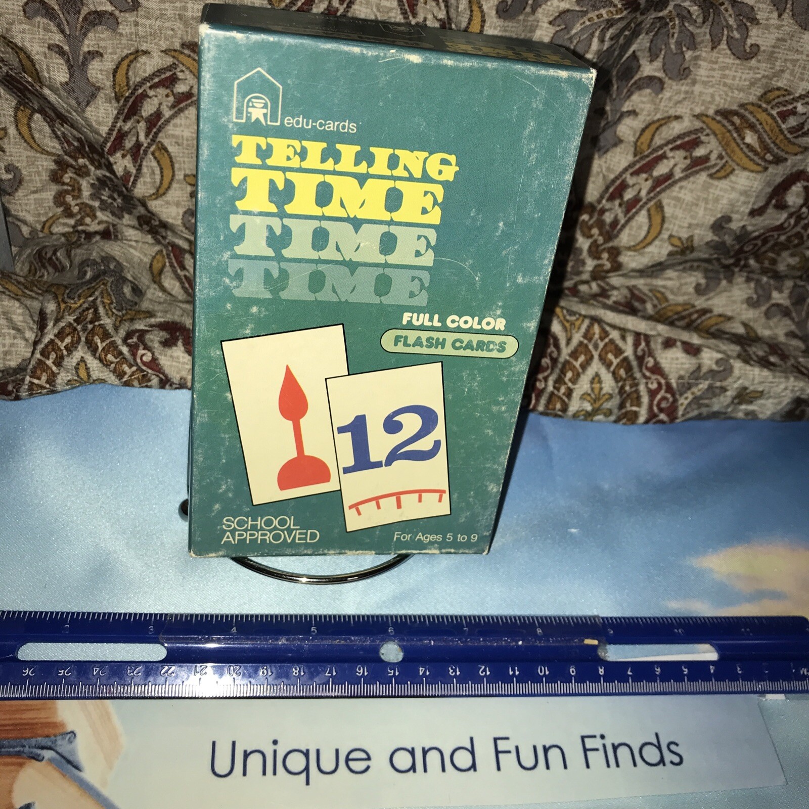 Vintage TELLING TIME Flash Cards # 245 ED-U-CARDS EUC TIMELESS LEARNING |  eBay