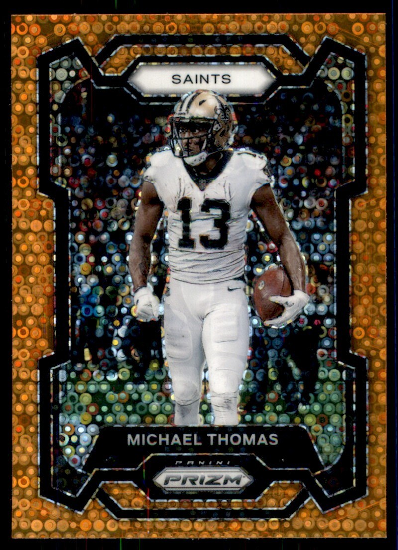 Michael Thomas 2023 Prizm Orange Disco New Orleans Saints #216