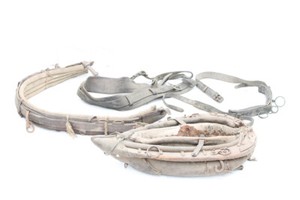 Lot Of Old Leather Straps Decorative Horse Vintage With Yoke