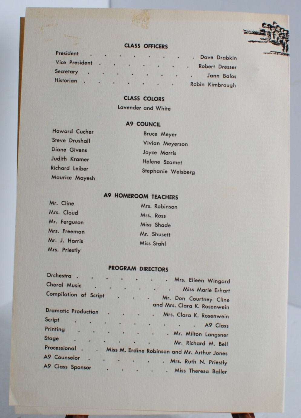 1956 John Burroughs Junior High School Collection Lot of 4