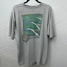 Vintage 80s Mr. Zogs Sex Wax “Wet Dreams” striped surfing surf graphic t-shirt