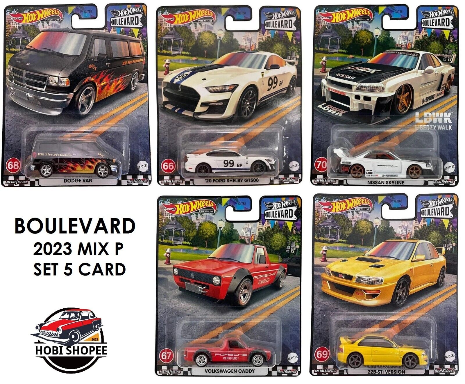 Hot Wheels Boulevard 2023 set 5台