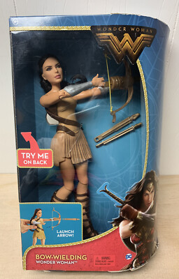 Wonder Woman 12" Deluxe Fashion Doll With Working Bow & Arrow - Beach Training Outfit - View #8
