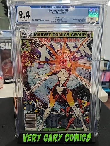 Uncanny X-Men #164 1982 CGC 9.4 Canadian Price Variant 1st Binary