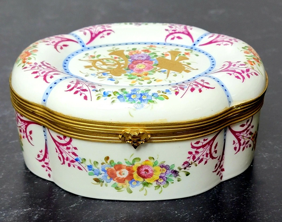 Antique hand painted porcelain best sale jewelry