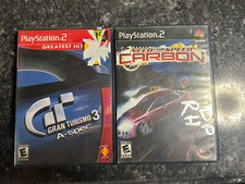 Gran Turismo 3 and Need For Speed Carbon Playstation 2