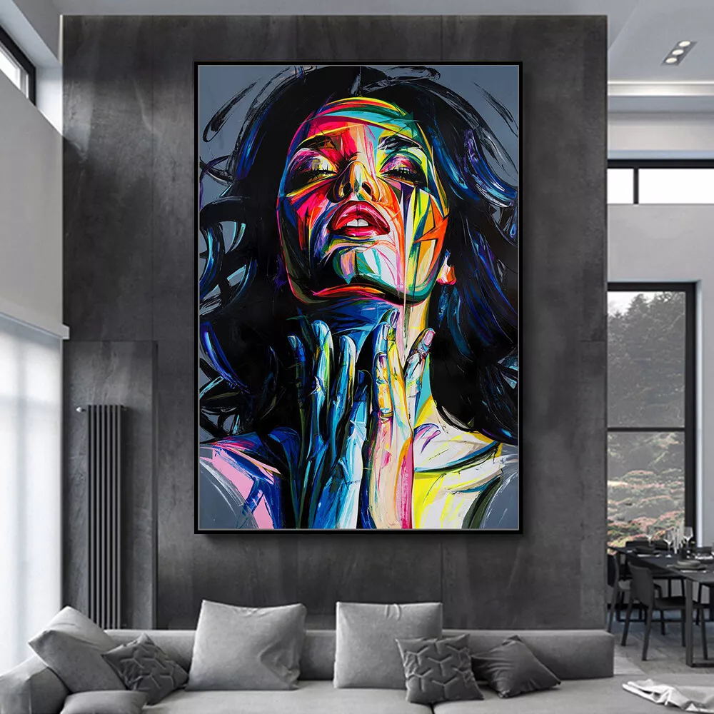 Modern Canvas Painting Large Wall Art  Large Wall Art Sale Paintings -  Handmade Girl - Aliexpress