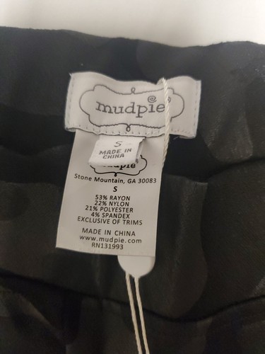 Leggings donna Mudpie Pearson mimetici taglia XS nero nuovo con etichetta - Foto 4 di 13
