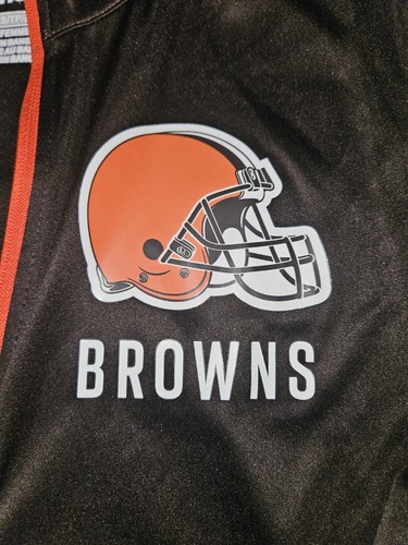 BROWNS FANATICS 1/4 ZIP PULLOVER SHIRT WOMENS SIZE XS BRAND NEW WITH TAGS - Picture 2 of 4
