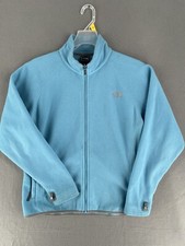 The North Face Sweater Women s Medium Full Zip Fleece Mock Neck Outdoor Blue