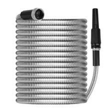 255075100ft Stainless Steel Metal Garden Hose Water Hose Flexible Wsprayer