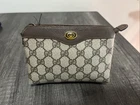 Authentique sac à main pochette GUCCI Accessory Collection GG monogramme marron suprême excellent état