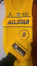Damian Lillard 2021 NBA All Star Portland Trailblazers Jersey Meigray LOA