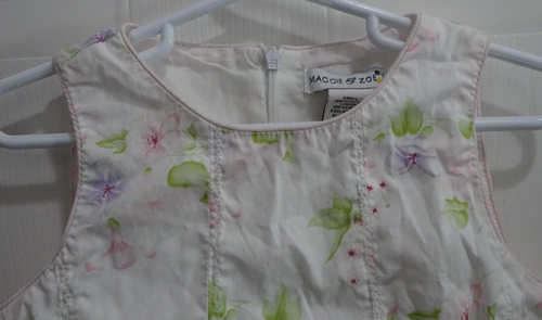 Maggie & Zoe Girl's 2 Piece Top and Skirt White Floral Easter Holiday Dress Sz 5 - Picture 3 of 20