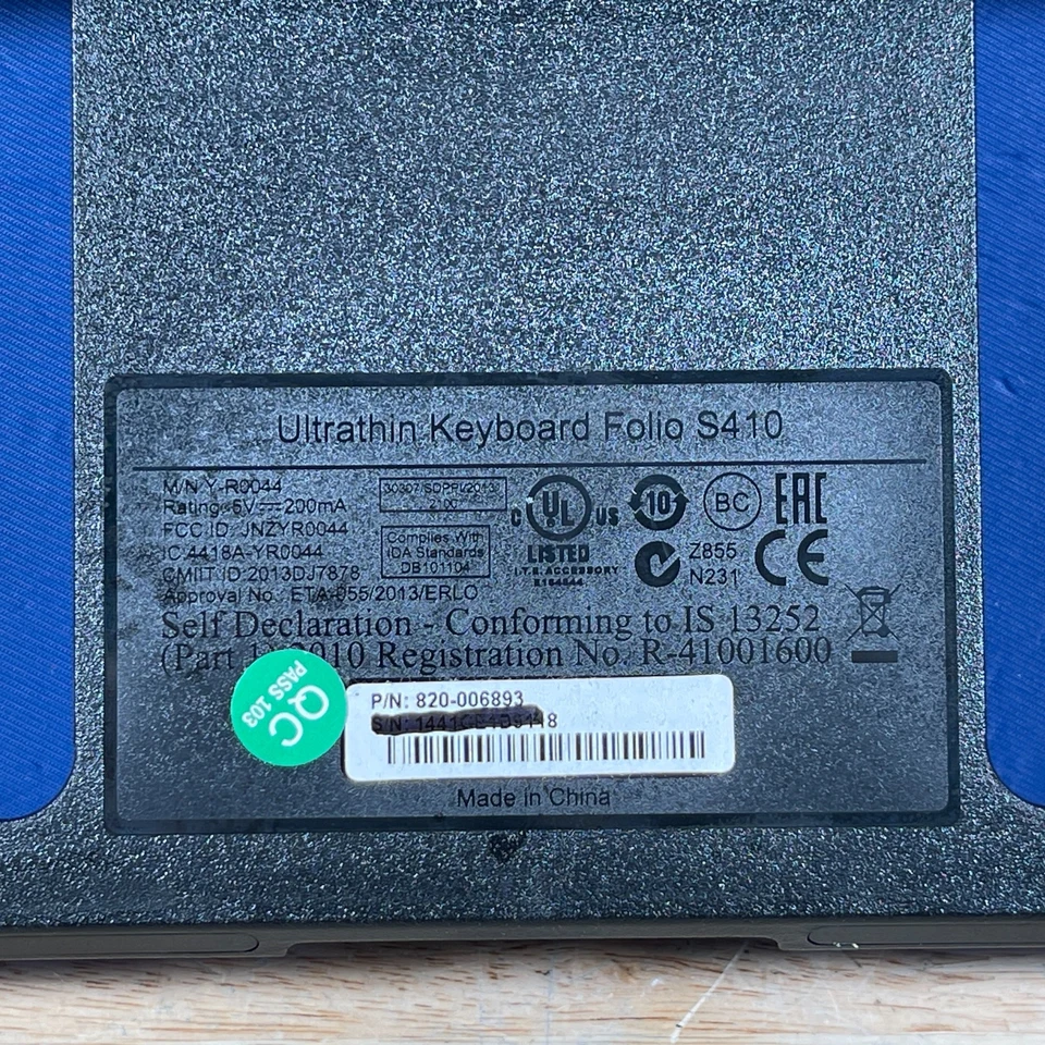 Logitech S410 Y-R0044 Negro Bluetooth Teclado Ultradelgado Folio/Funda Para iPad Air Foto 4 de 4