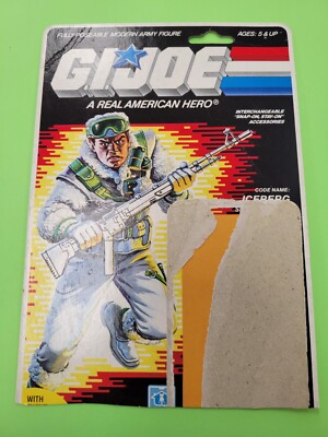 Vintage Hasbro 1985 G.I. Joe ARAH ICEBERG Full Uncut Command FILE CARD Back