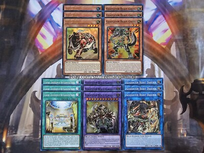 #ad Yugioh Gladiator Beast Deck Core Set 15 card SUDA Test Bear Gistel Claudius $12.99