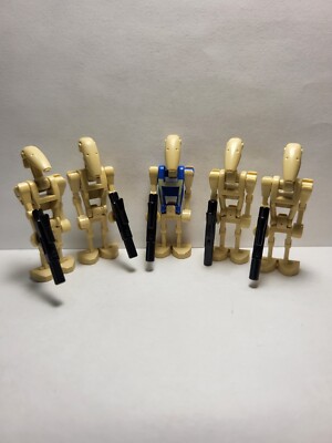 Lego Star Wars 5 BATTLE DROID Minifigure Lot 100% REAL LEGO BRAND