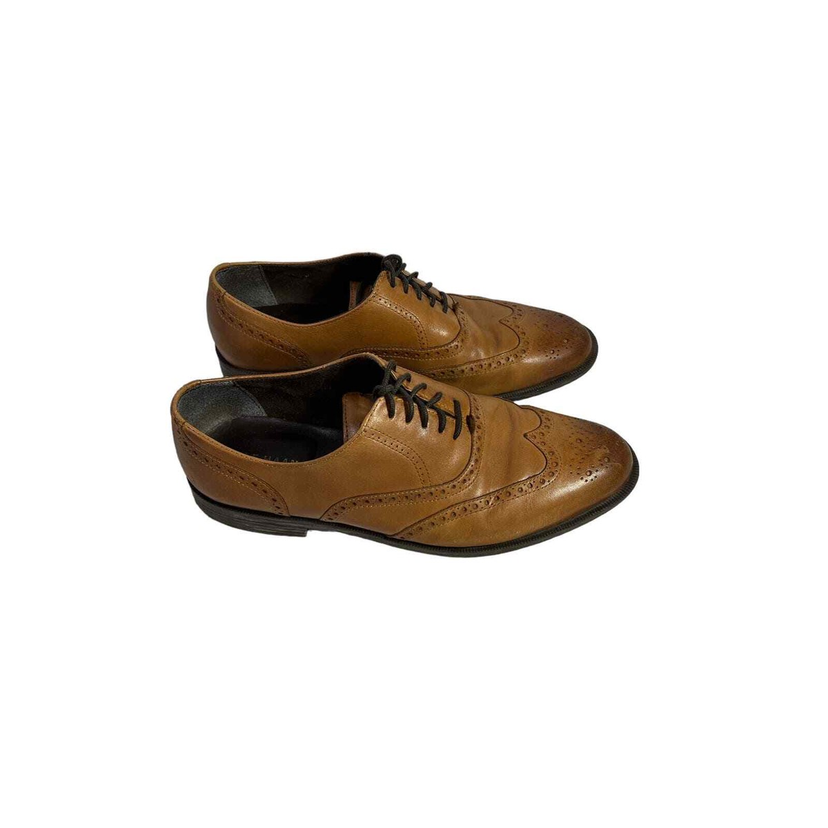 Cole Haan Mens C25805 Wing Tip Ox Oxford British Tan Size 10  display picture 2