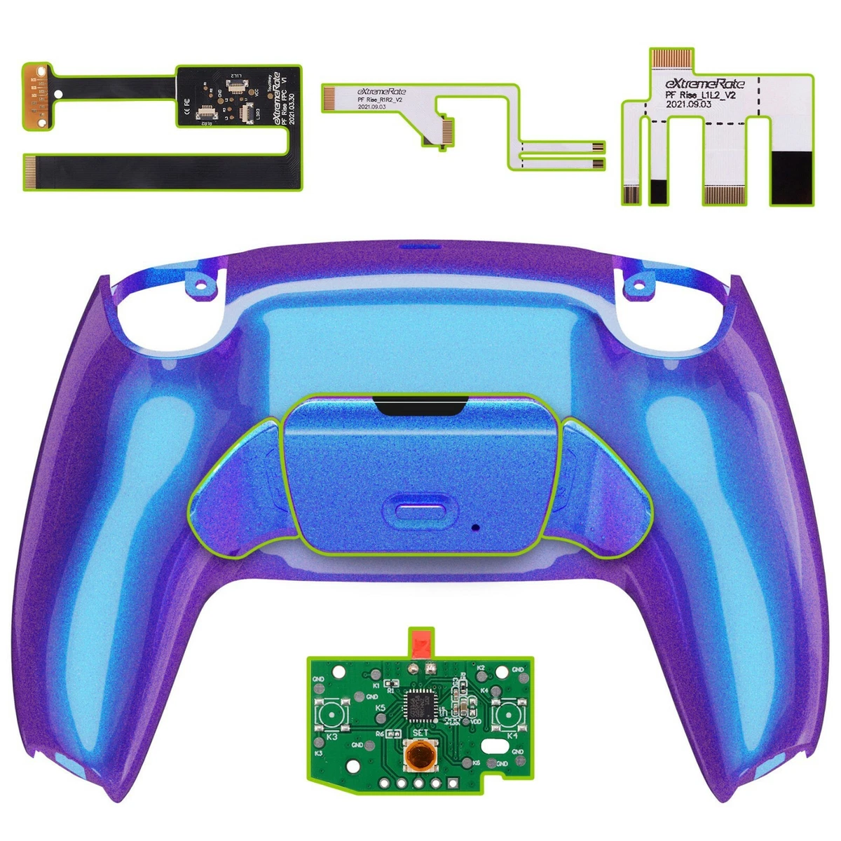 eXtremeRate Back Paddles Remappable Rise 2.0 Remap Kit for ps5 Controller