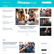 Fitness News Website Design with Free VPS Web Hosting and Installation