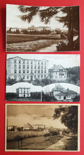 3 x Postcard Pond Wolframsdorf 1916/27/28 Recreation Home (16283