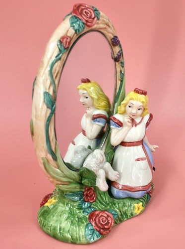 Fitz and Floyd 1992 ALICE IN WONDERLAND Mirror THROUGH THE LOOKING GLASS EUC - 第 3/11 張圖片