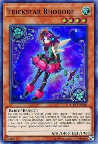 Rhodode Yugioh - Trickstar Rhodode - Super Rare - Plus Free Holographic Card | eBay