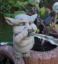 Wasserspeier kleiner Troll perfekt für kleine Teiche& Wasserbecken