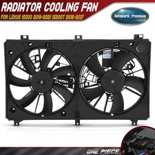 Dual Engine Cooling Fan with 2 Control Module for Lexus IS300 IS200t 2.0L Turbo.